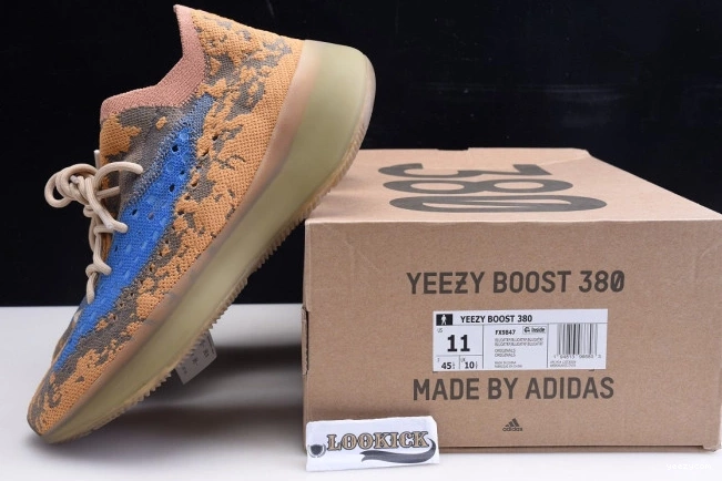 REFLECTIVE ADIDAS BOOST 380 OAT YEEZY BLUE FX9847 0729